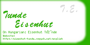 tunde eisenhut business card